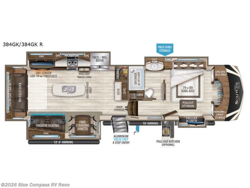 Used 2018 Grand Design Solitude 384GK available in Reno, Nevada