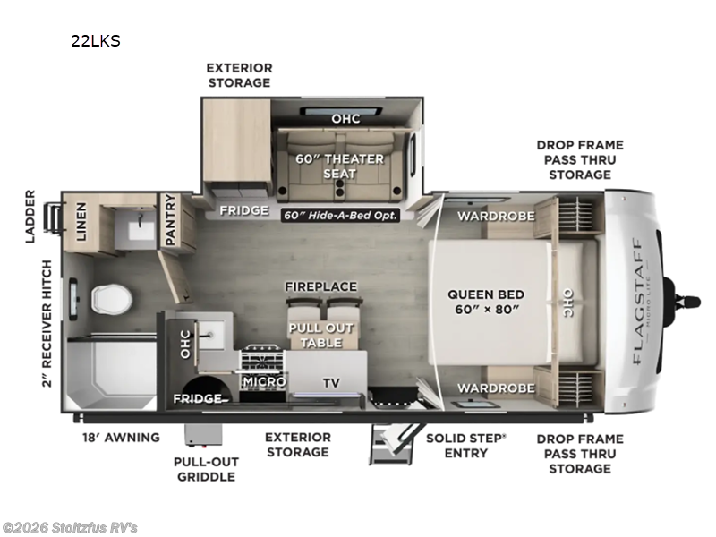 New 2027 Forest River Flagstaff Micro Lite 22LKS available in Adamstown, Pennsylvania