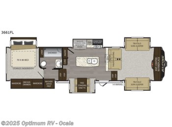 Used 2017 Keystone Alpine 3661FL available in Ocala, Florida