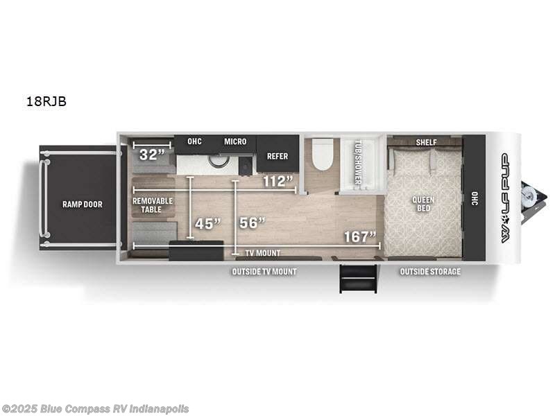 Used 2021 Forest River Cherokee Wolf Pup 18RJB available in Indianapolis, Indiana