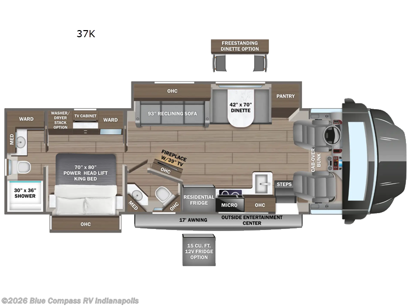 New 2027 Entegra Coach Accolade 37K available in Indianapolis, Indiana