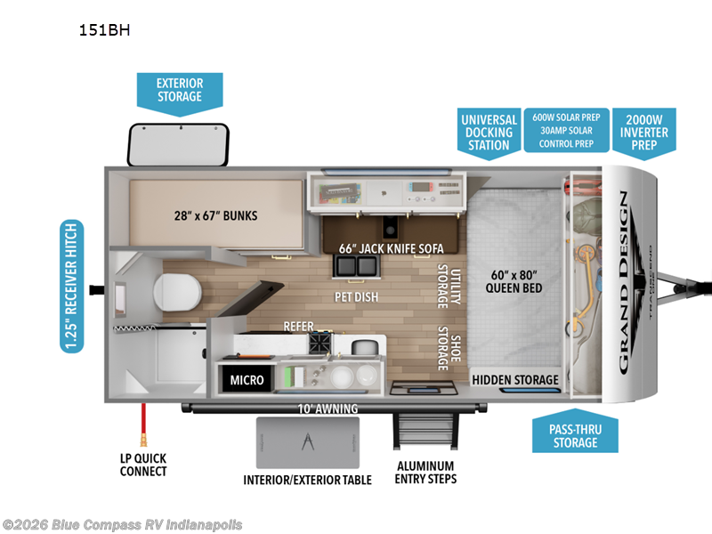 New 2027 Grand Design Transcend One 151BH available in Indianapolis, Indiana