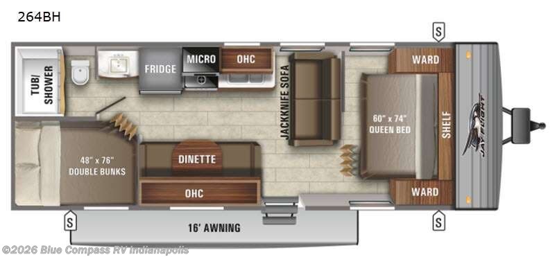 Used 2021 Jayco Jay Flight SLX 8 264BH available in Indianapolis, Indiana