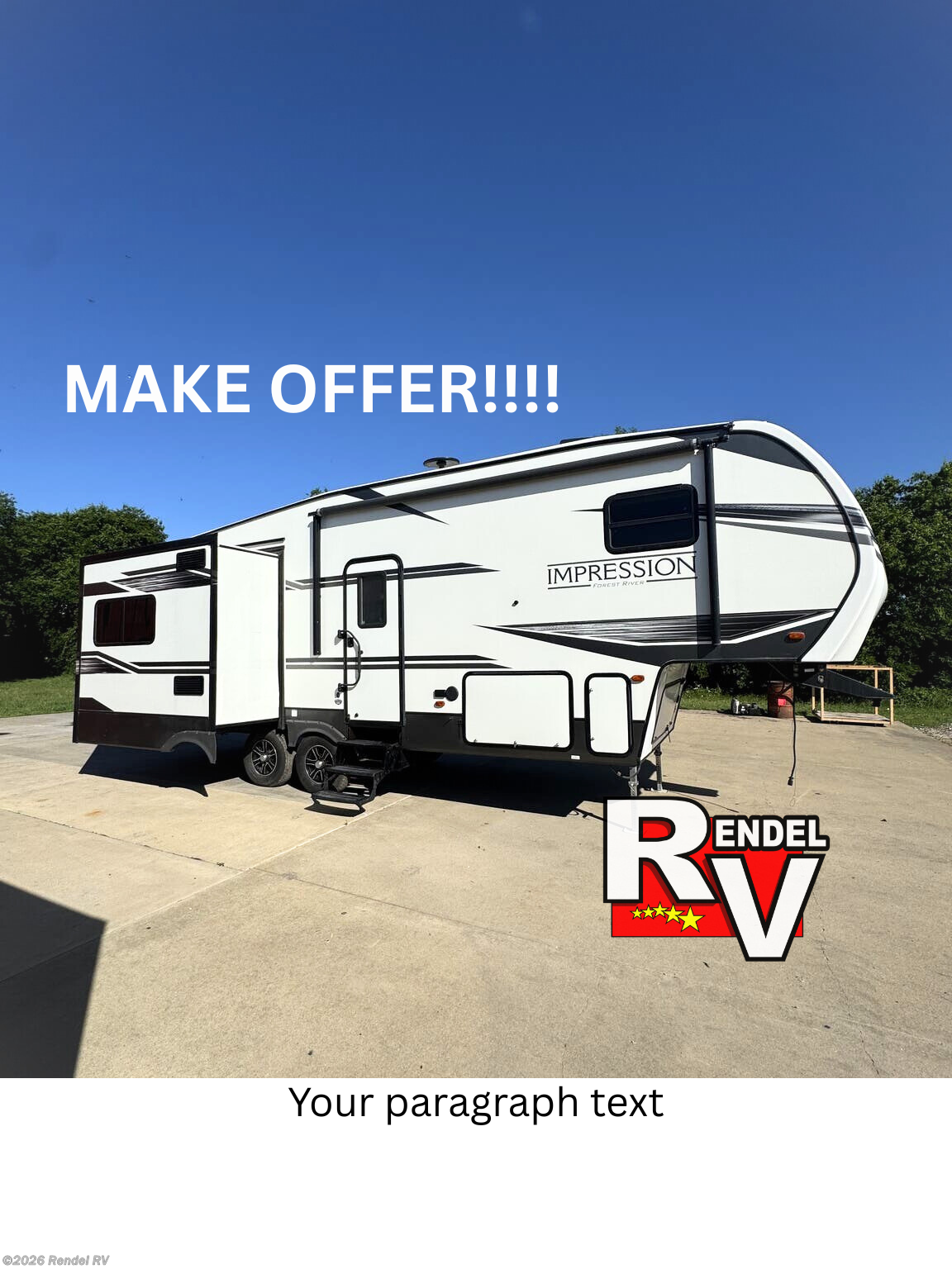 Used 2018 Forest River Impression 26RET available in Rice, Texas