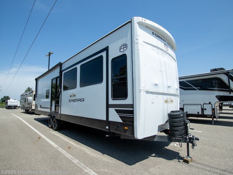 New 2026 Forest River Sandpiper Destination Trailers 389HBFL available in Grand Rapids, Michigan