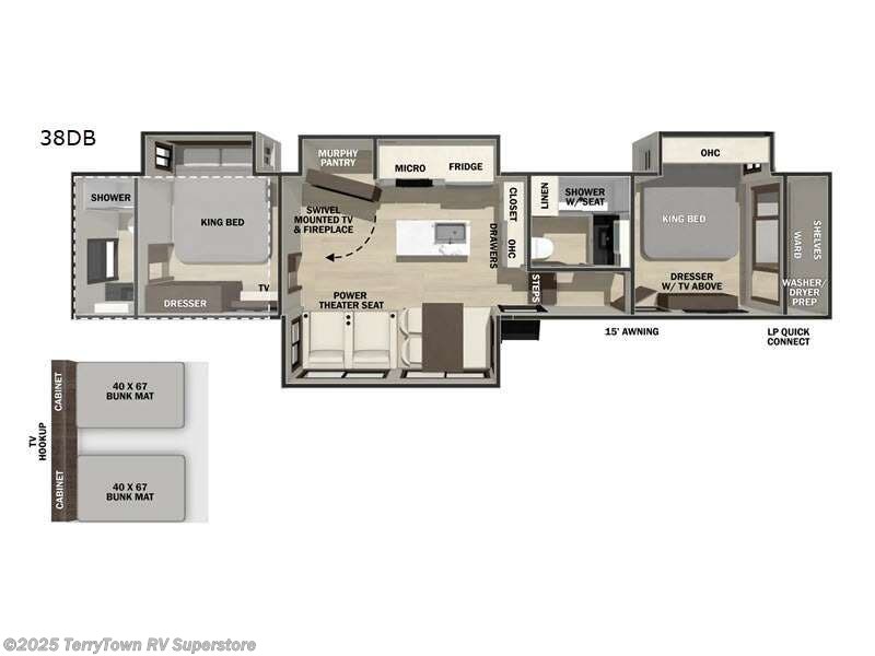 New 2026 Forest River Cedar Creek 38DB available in Grand Rapids, Michigan
