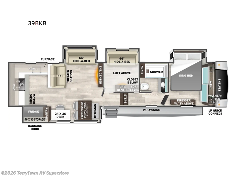 New 2026 Forest River Cedar Creek Experience 39RKB available in Grand Rapids, Michigan
