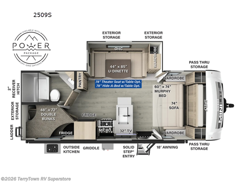 New 2025 Forest River Rockwood Mini Lite 2509S available in Grand Rapids, Michigan