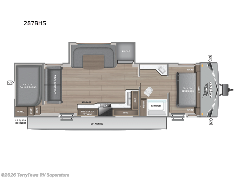 New 2025 Jayco Jay Flight SLX 287BHS available in Grand Rapids, Michigan