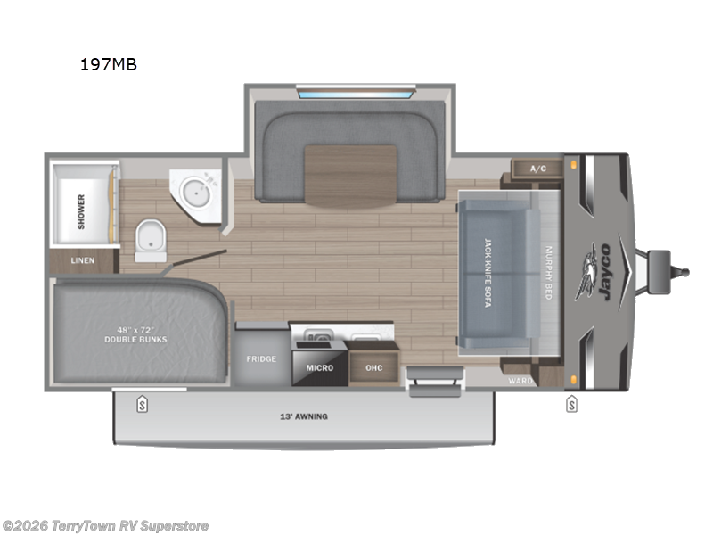 New 2026 Jayco Jay Flight SLX 197MB available in Grand Rapids, Michigan