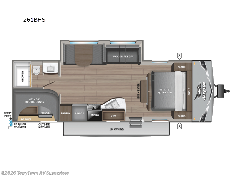 New 2026 Jayco Jay Flight SLX 261BHS available in Grand Rapids, Michigan