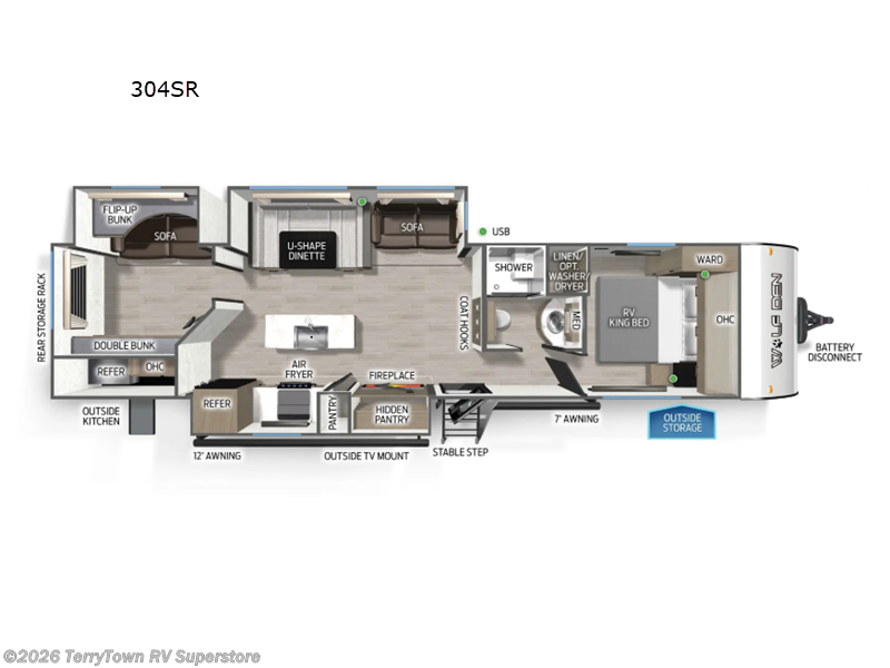 New 2026 Forest River Cherokee Wolf Den 304SR available in Grand Rapids, Michigan