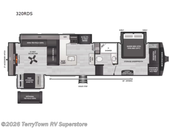 New 2026 Keystone Cougar 320RDS available in Grand Rapids, Michigan