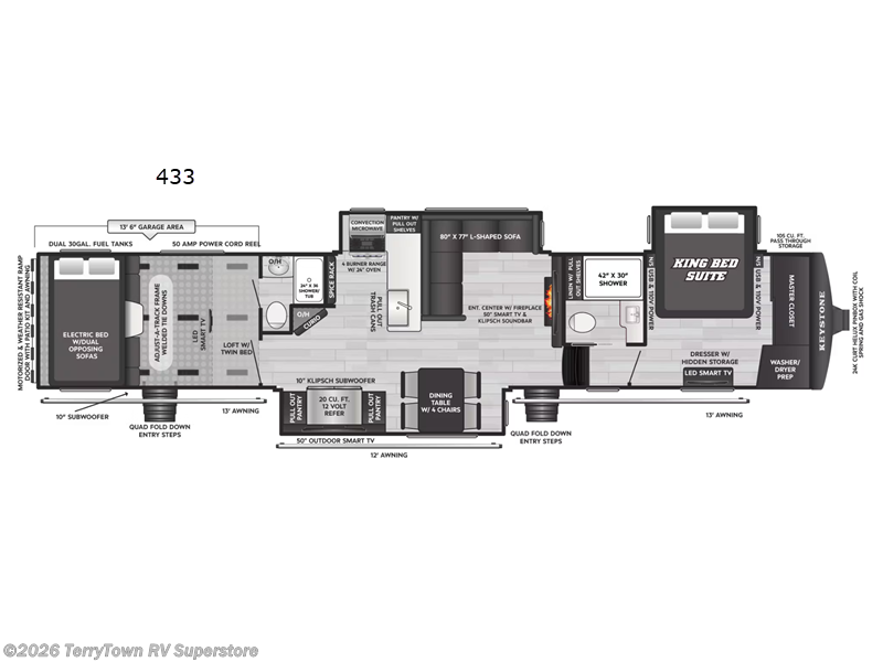 New 2026 Keystone Raptor 433 available in Grand Rapids, Michigan