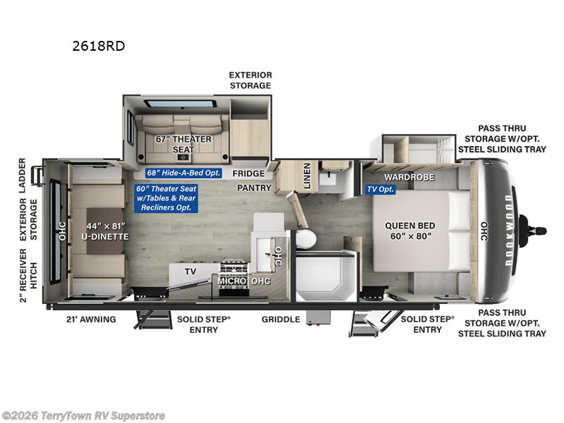 New 2025 Forest River Rockwood Ultra Lite 2618RD available in Grand Rapids, Michigan