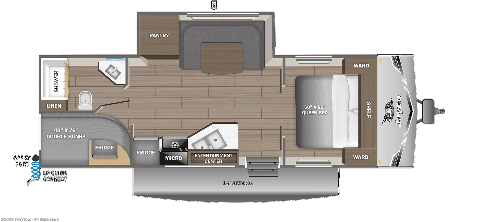 New 2026 Jayco Jay Flight SLX 245BHS available in Grand Rapids, Michigan