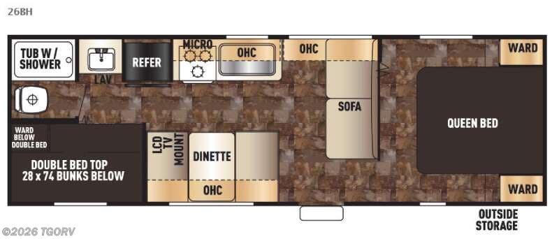 Used 2016 Forest River Cherokee Grey Wolf 26BH available in Greeley, Colorado