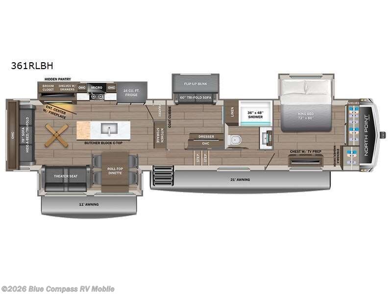 New 2027 Jayco North Point 361RLBH available in Theodore, Alabama