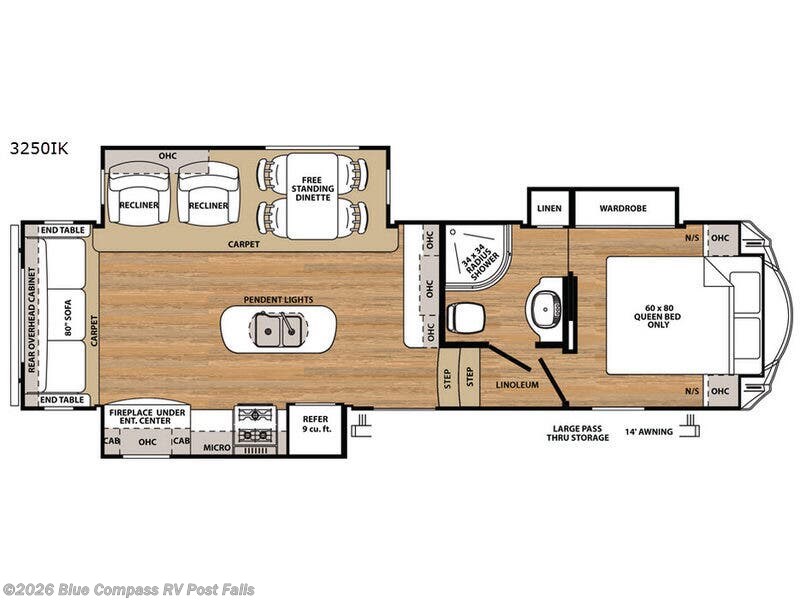 Used 2017 Forest River Sandpiper 3250IK available in Post Falls, Idaho