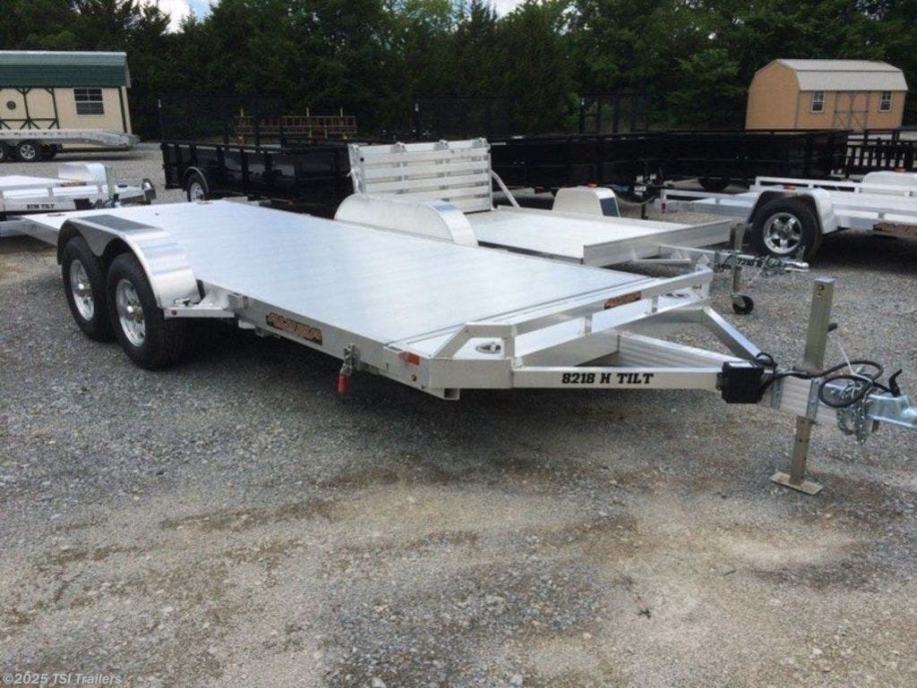 Car Hauler 2022 Aluma Tandem Axle Utility 8218H Tilt TrailersUSA