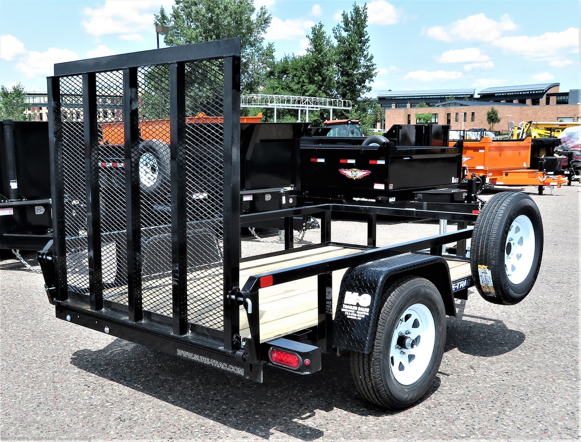 Utility Trailer - 2019 Sure-Trac 5x8 Tube Top Utility - Black | TrailersUSA