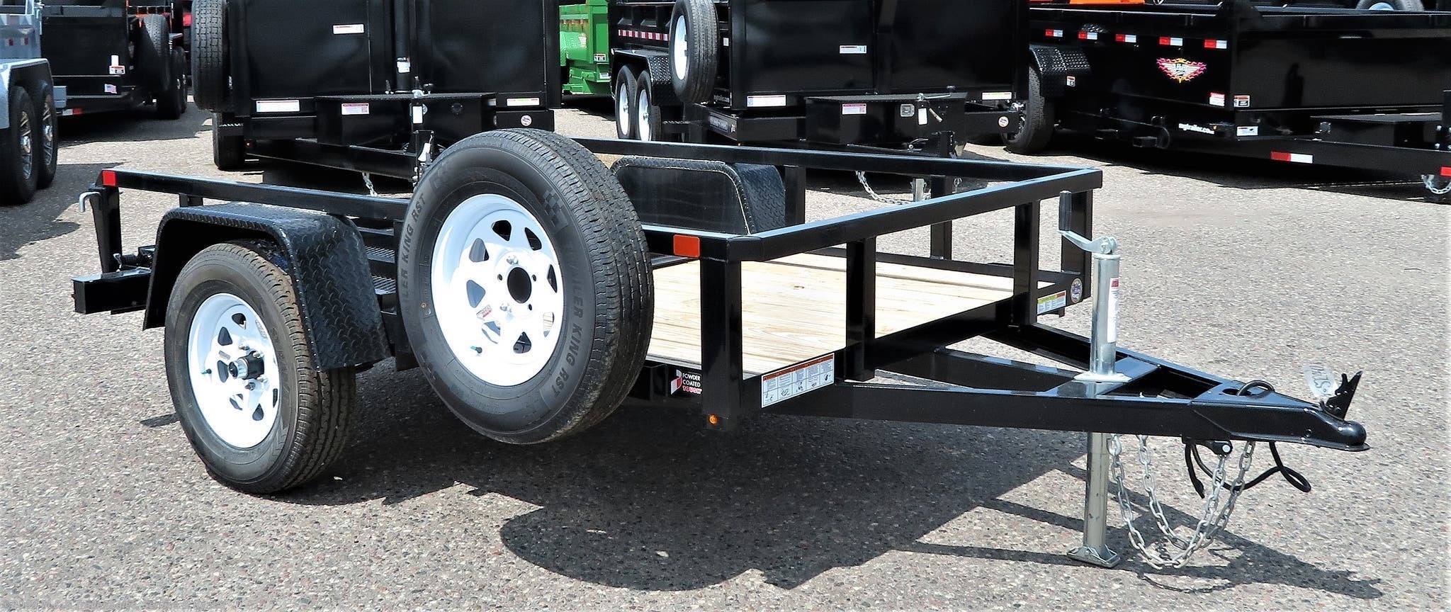 Utility Trailer - 2019 Sure-Trac 5x8 Tube Top Utility - Black | TrailersUSA