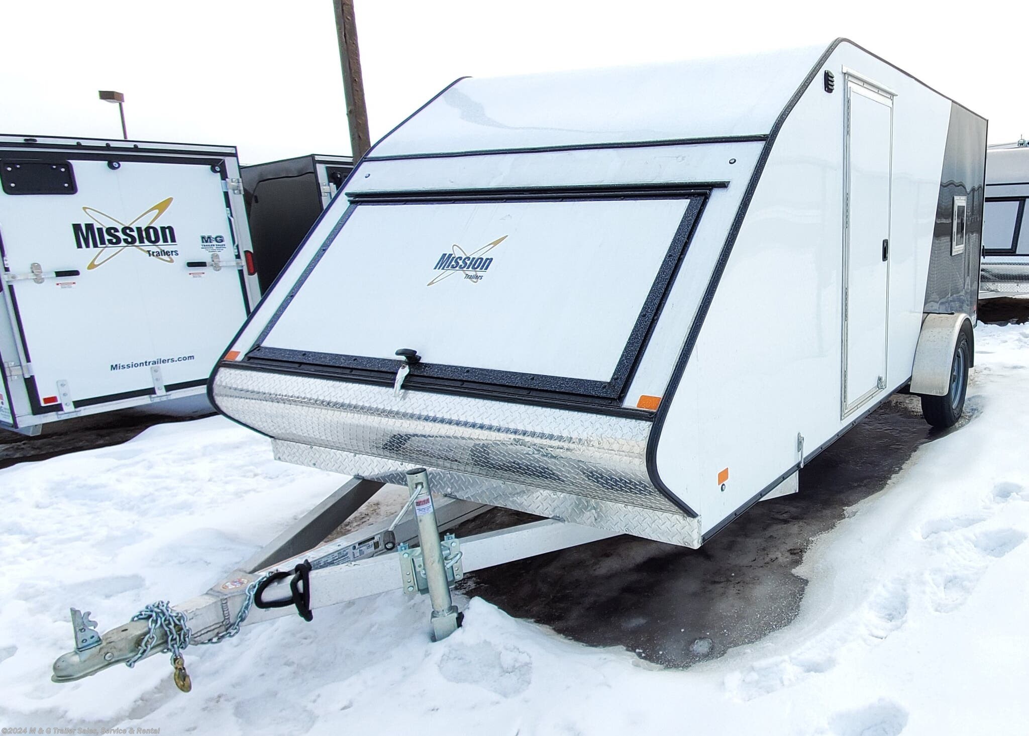 Snowmobile - 2020 Mission Trailers 7x16 Low Pro Enclosed Snow Trailer ...