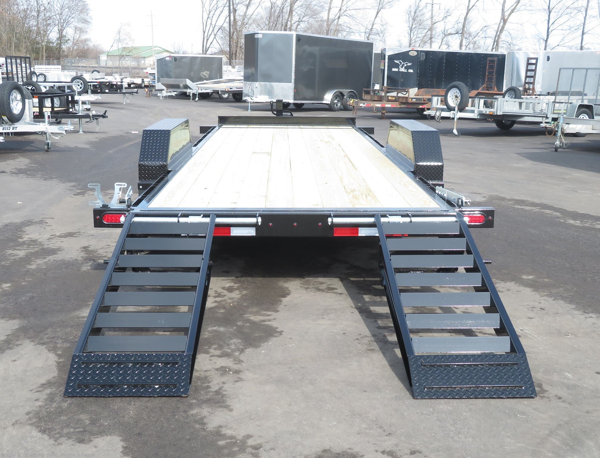 Tilt Deck Heavy Duty 2020 Midsota St 22 Skid Loader Trailer Black