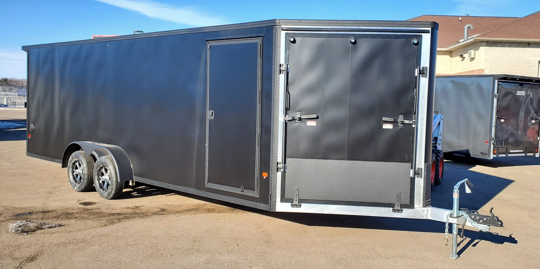 Snowmobile 2020 EZ Hauler 7x22TA Enclosed Aluminum Snow Trailer