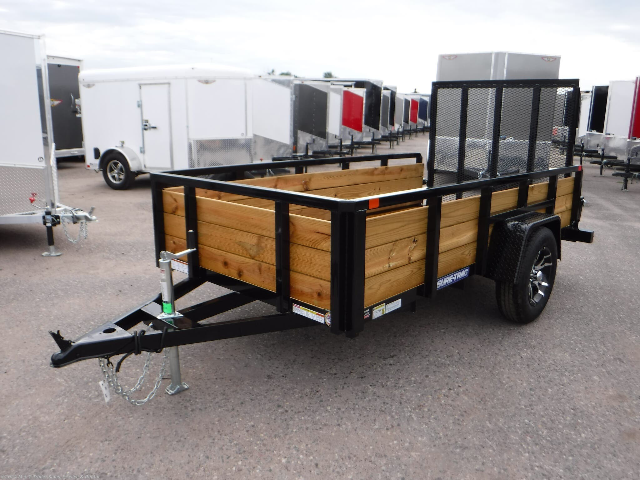 Utility Trailer - 2020 Sure-Trac 5x10 Three Board Utility - Black