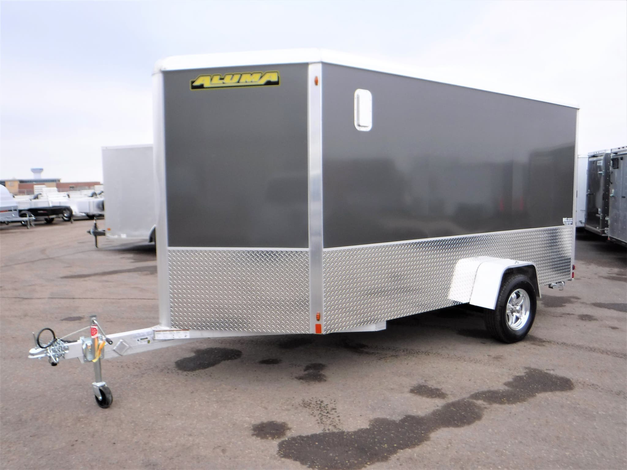 Cargo Trailer 2021 Aluma 6x12 Enclosed with Sport Package Charcoal