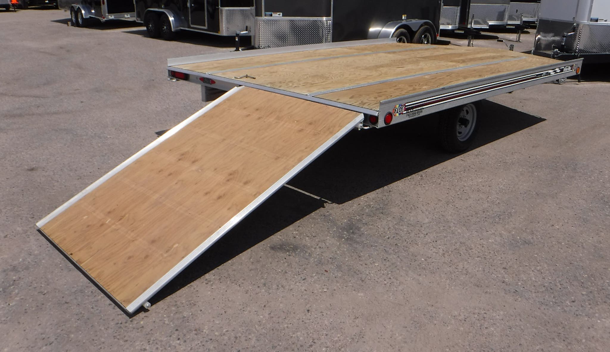 Snowmobile 2021 FLOE 12' Drive On/Off Snowmobile Trailer TrailersUSA