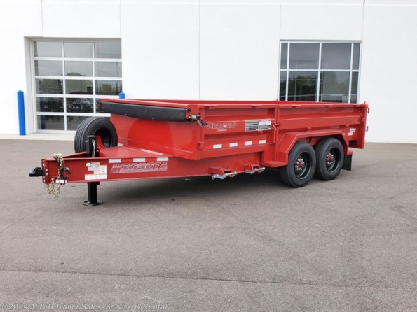2022 Midsota HVHD-14 Heavy Duty 17k Dump Trailer - Red available in Ramsey, MN