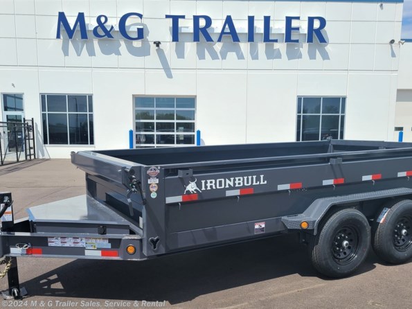 2022 IronBull DWB14 83x14’ Dump Trailer – GRAY available in Ramsey, MN