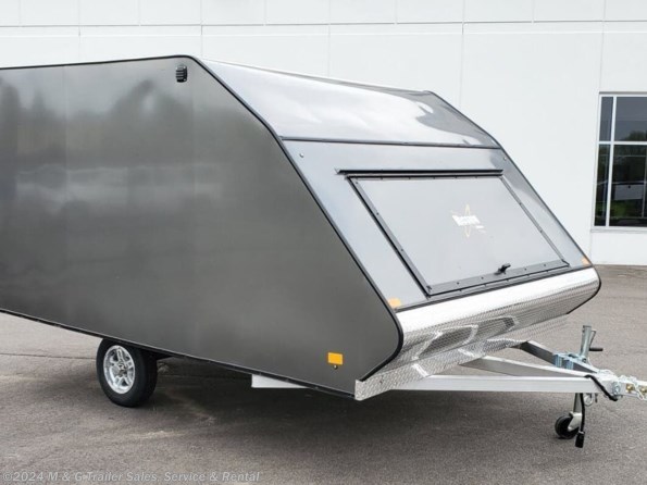 2022 Mission Trailers 8.5x12 Enclosed Deckover Snow Trailer - Charcoal available in Ramsey, MN