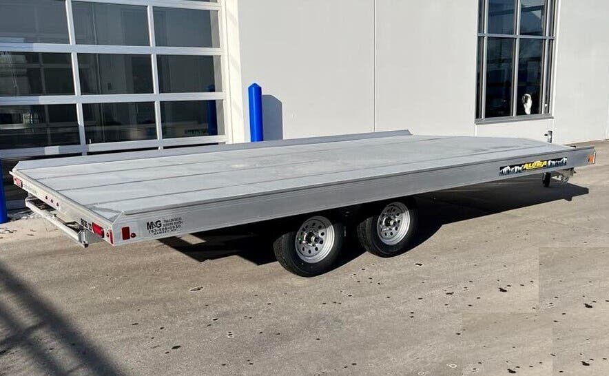 8x16 Snowmobile Trailer for sale New Aluma 8616/13 Aluminum Snowmobile Trailer TrailersUSA