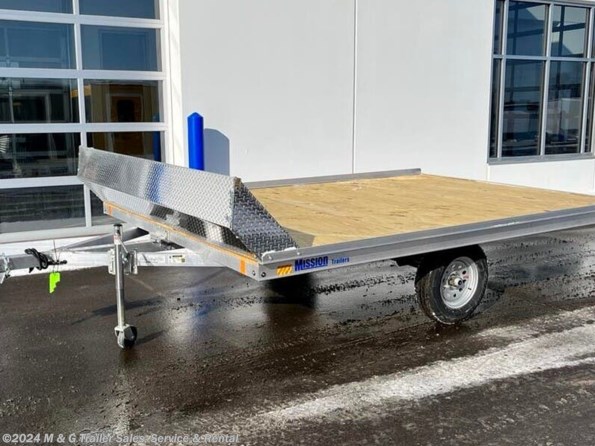 2022 Mission Trailers 101x12P (2) Place Snowmobile Trailer - Tilt Bed available in Ramsey, MN