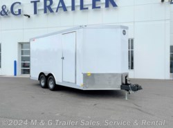 2022 Wells Cargo Wagon HD 8.5x16 Tandem Axle Cargo Trailer - White