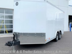 2022 Wells Cargo Wagon HD 8.5x16 Tandem Axle Cargo Trailer - White
