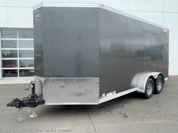 2022 Wells Cargo Wagon HD 7x16 Tandem Axle Cargo Trailer - Charcoal available in Ramsey, MN