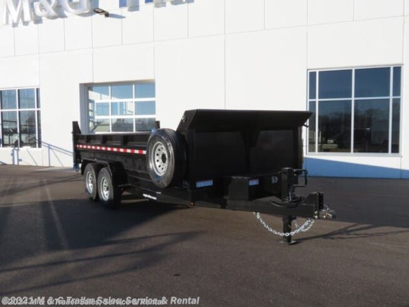 2022 Sure-Trac 16' Dump 14k Trailer - Black available in Ramsey, MN
