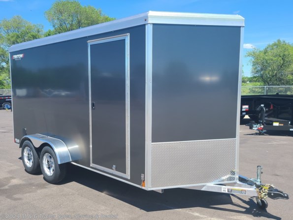 2023 Triton Trailers Vault 7x16 Aluminum Cargo Trailer – GRAY available in Ramsey, MN