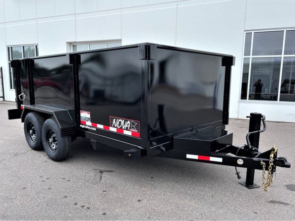 2023 Midsota 14' Dump Trailer with 45" Sides 15k - Black available in Ramsey, MN