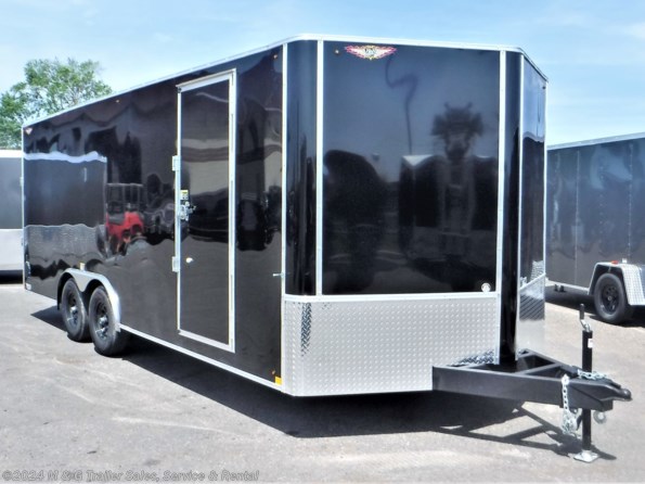 2023 H&H 8.5x20TA Enclosed 7' Int 10k Car Hauler - Black available in Ramsey, MN