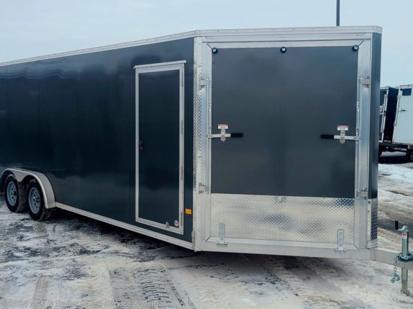 2023 E-Z Hauler 7.5x29 (24+5' V) Enclosed Aluminum Snow Trailer- C available in Ramsey, MN
