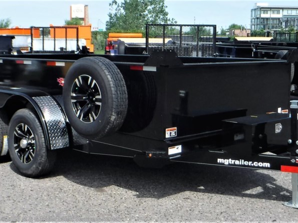 2023 H&H 76"x12' Utility Dump Trailer 10K - Black available in Ramsey, MN
