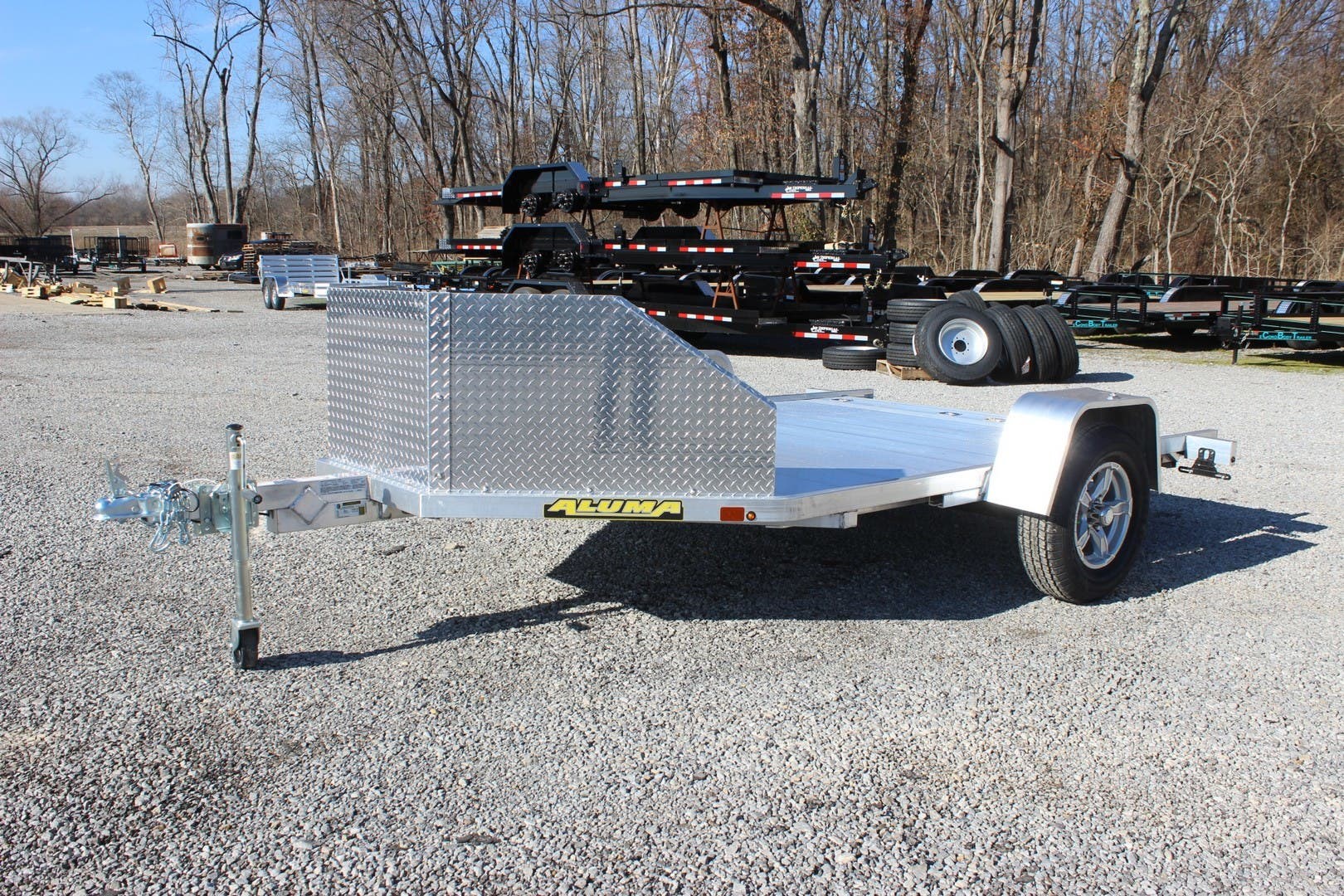 6x10 Motorcycle Trailer for sale | New Aluma MC210 | TrailersUSA