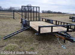 2022 Doolittle Pipetop 77x14 Utility Trailer with Side Ramps
