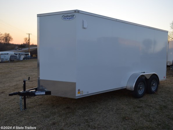 2022 Continental Cargo 7'X16'X6'6" All Steel Cargo Trailer Torsion Axles available in Fairland, OK