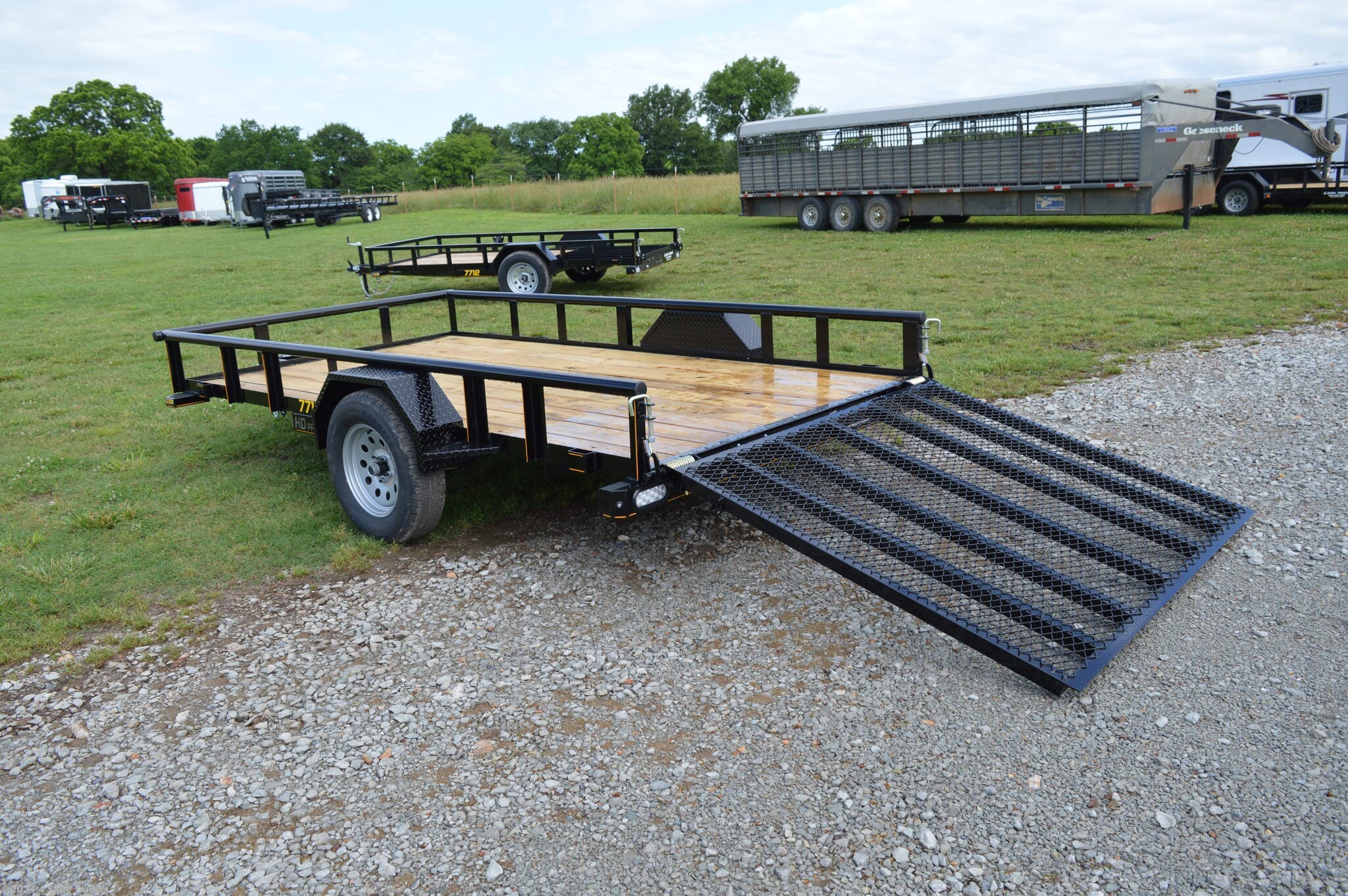 6x12 Utility Trailer for sale | New Doolittle 77x12 Pipe Top Utility ...